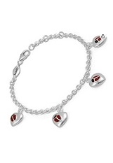 gorgeous tiny ladybug heart kids charm bracelets